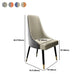 Parsons Armless Dining Chairs Glam Side Chair Set for Dining Room