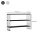 Rectangle Shape Contemporary Console Table Black/White Console Sofa Table Clearhalo 'Console Tables' 'console_tables' 'Entry & Mudroom Furniture' 'furn' 'furn_console_tables' 'Furniture' 1200x1200_b0ef99d2-11db-40c7-bf83-21dead7b8fe5