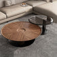 Contemporary Coffee Table Solid Wood Round Pedestal Coffee Cocktail Table Clearhalo 'Coffee & Accent Tables' 'Coffee Tables' 'coffee_tables' 'furn' 'furn_coffee_tables' 'Furniture' 'Living Room Furniture' 1200x1200_b0f2aeed-fd65-4b19-9c2f-311988bf9a3c