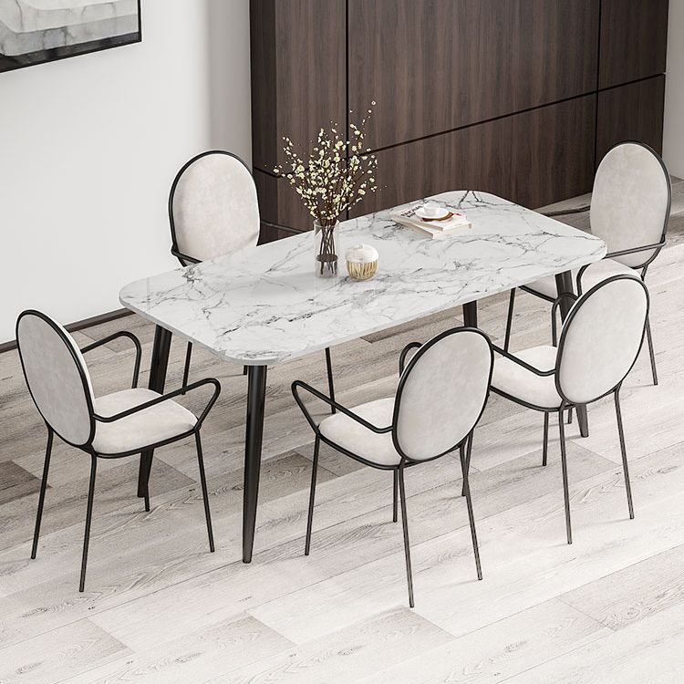Modern 1/2/3/4/5/6/7 Pieces Dining Set Marble Dining Furniture Set /Separate Items Clearhalo 'Dining Room Sets' 'Dining Tables & Seating' 'dining_room_set' 'furn' 'furn_dining_room_set' 'Furniture' 'furniture_dining_room_set' 'Kitchen & Dining Furniture' 'kitchen&dining_furn' 'kitchen' 1200x1200_b0f46d15-34f9-4933-8d58-7e815af97b65