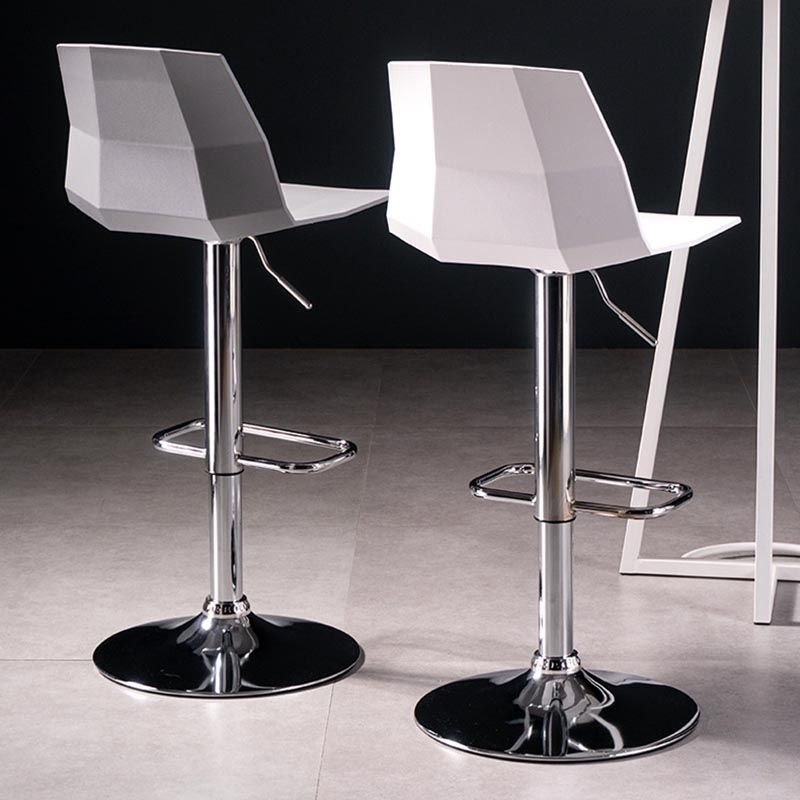 Industrial Adjustable Height Bar Stool Metal Bar Stool for Kitchen Clearhalo 'Bar Furniture' 'Bar Stools' 'bar_stools' 'furn' 'furn_bar_stools' 'Furniture' 'Kitchen & Dining Furniture' 1200x1200_b0f577e8-4836-415f-a391-e4e4adefdb25