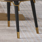 Upholstered Armless Dining Chair Home Faux Leather Dining Side Chair