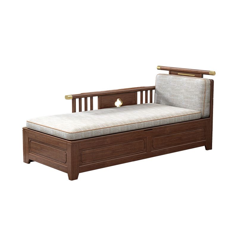 Cushioned Cotton Blend Chaise Lounge Daybed in Walnut of 72.4" W Clearhalo 'Chairs & Seating' 'Chaise Lounge' 'chaise_lounge' 'furn' 'furn_chaise_lounge' 'Furniture' 'Living Room Furniture' 1200x1200_b0f6614d-8cdb-41c1-bb4b-a351c6522d3a