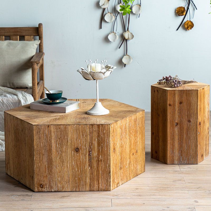 Contemporary Solid Wood Coffee Table Medium Wood Solid Coffee Table Clearhalo 'Coffee & Accent Tables' 'Coffee Tables' 'coffee_tables' 'furn' 'furn_coffee_tables' 'Furniture' 'Living Room Furniture' 1200x1200_b0f66161-30cb-429e-9efa-61ecaa24eb07