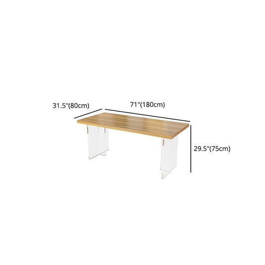 Modern 1/2 Pieces Dining Set Rectangle Pine Wood Dining Table for Dining Room Clearhalo 'Dining Room Sets' 'Dining Tables & Seating' 'dining_room_set' 'furn' 'furn_dining_room_set' 'Furniture' 'furniture_dining_room_set' 'Kitchen & Dining Furniture' 1200x1200_b0f66ff6-4b51-44b6-bab2-0ddd293d1749