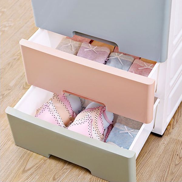 Hedendaagse plastic opbergkast met lade niet-hangende paure