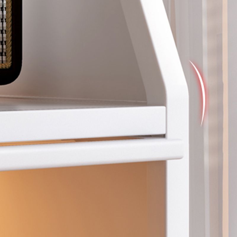 Contemporary Steel Shelf Bookcase with Doors Standard Bookshelf