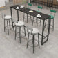 Stone Rectangle Bar Table Contemporary Bar Table with Black Base Clearhalo 'Bar Furniture' 'Bar Tables' 'bar_tables' 'furn' 'furn_bar_tables' 'Furniture' 'furniture_bar_tables' 'Kitchen & Dining Furniture' 1200x1200_b0f94ba8-64fd-40d0-97c2-dce5b8482f21