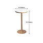 Glam White Faux Marble Bistro Table Indoor Gold Bar Table with Single Pedestal, Only Table Clearhalo 'Bar Furniture' 'Bar Tables' 'bar_tables' 'furn' 'furn_bar_tables' 'Furniture' 'furniture_bar_tables' 'Kitchen & Dining Furniture' 1200x1200_b0f9d95c-e749-486f-bd67-b6445cd659b0