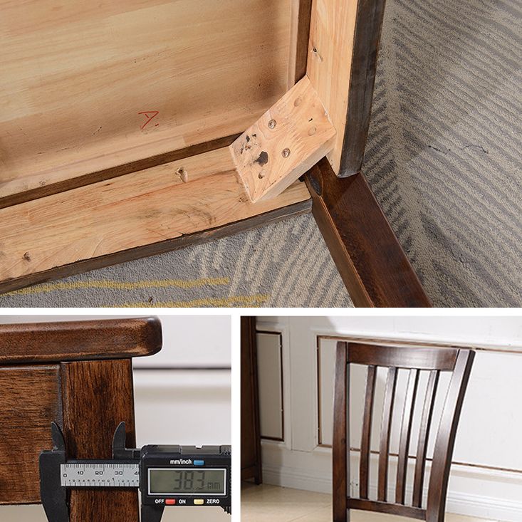 Traditional Solid Wood Dining Set Standard Height wth 4 Legs Base Dining¬†Room¬†Set Clearhalo 'Dining Room Sets' 'Dining Tables & Seating' 'dining_room_set' 'furn' 'furn_dining_room_set' 'Furniture' 'furniture_dining_room_set' 'Kitchen & Dining Furniture' 'kitchen&dining_furn' 'kitchen' 1200x1200_b0fa1581-6a20-4089-8c77-c535a9e97d1c