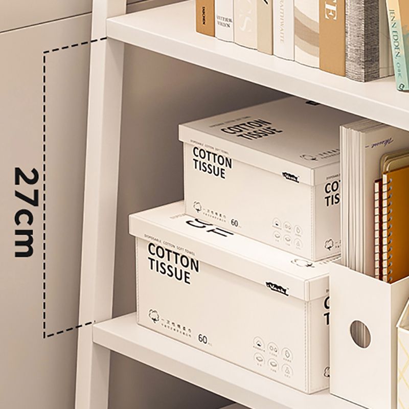 11.81" Wide Ladder Bookshelf Contemporary Metal and Wood Bookcase Clearhalo 'Bookcases' 'furn' 'furn_bookcases' 'Furniture' 'Office Furniture' 1200x1200_b0fa2405-5d2a-4416-baee-e75fecf02086