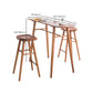 Contemporary Brown Wood Bar Table Free Form Counter Height Table with 4 Legs Clearhalo 'Bar Furniture' 'Bar Tables' 'bar_tables' 'furn' 'furn_bar_tables' 'Furniture' 'Kitchen & Dining Furniture' 1200x1200_b0fb87c1-9ac2-453c-8341-faa829d37cc4
