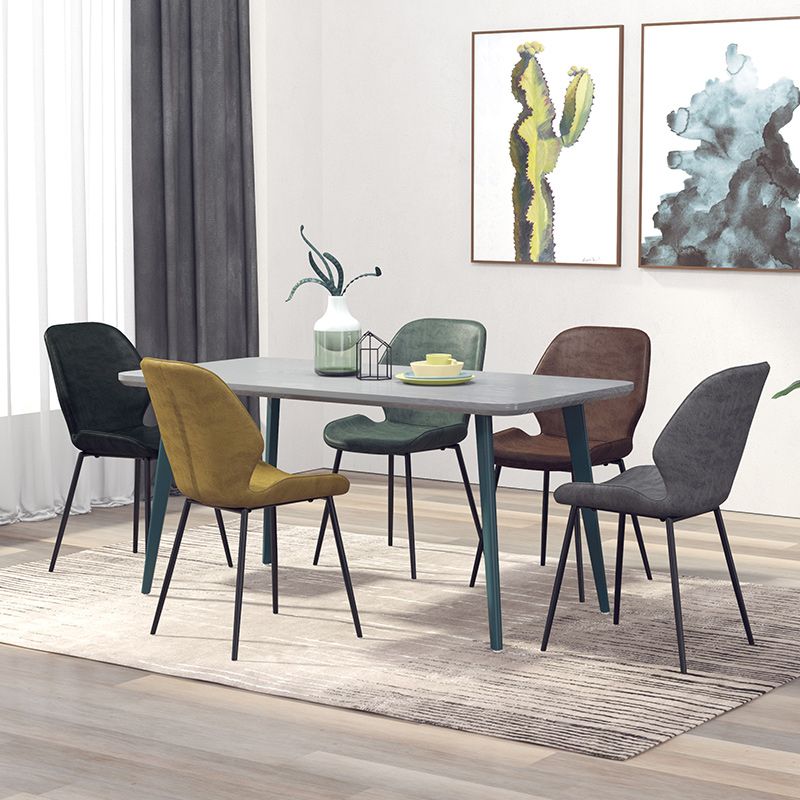 Glam Style Dining Chair PU Leather Dining Room Chair for Indoor Clearhalo 'Dining Chairs' 'Dining Tables & Seating' 'dining_chair' 'furn' 'furn_dining_chair' 'Furniture' 'Kitchen & Dining Furniture' 1200x1200_b0fc688f-6cc3-4a1a-a259-0ca3de4749bb