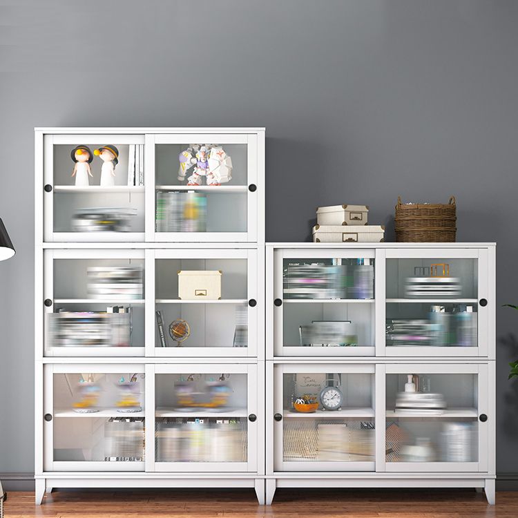 Wooden Standard Bookcase Contemporary Closed Back Bookcase with Door for Office Clearhalo 'Bookcases' 'furn' 'furn_bookcases' 'Furniture' 'furniture_bookcases' 'kitchen' 'kitchen_bookcases' 'Living Room Furniture' 'Office Furniture' 1200x1200_b0fd5f99-37e6-4c18-a9f7-4b7f58d56062