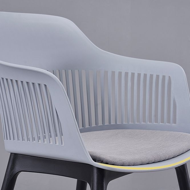 Modern Style Chair Dining Arm Chair for Kitchen with Plastic Legs Clearhalo 'Dining Chairs' 'Dining Tables & Seating' 'dining_chair' 'furn' 'furn_dining_chair' 'Furniture' 'furniture_dining_chair' 'Kitchen & Dining Furniture' 1200x1200_b0fecd82-e3ee-403d-861e-eff0e910f4c0