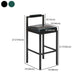 Contemporary Footrest Upholstered Home Stool Matte Finish Low Back Barstool Clearhalo 'Bar Furniture' 'Bar Stools' 'bar_stools' 'furn' 'furn_bar_stools' 'Furniture' 'furniture_bar_stools' 'Kitchen & Dining Furniture' 1200x1200_b0ffe2e4-f9b3-4926-994c-59d750c80ef4