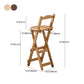 Contemporary Solid Wood Folding Bar Stool Indoor Barstools With Wood Seat and Low Back Clearhalo 'Bar Furniture' 'Bar Stools' 'bar_stools' 'furn' 'furn_bar_stools' 'furniture_bar_stools' 'Kitchen & Dining Furniture' 'kitchen&dining_furn' 'kitchen' 'kitchen_furn' Furniture' 1200x1200_b1017403-6cba-4b8a-9031-ab2a9f3b43c0