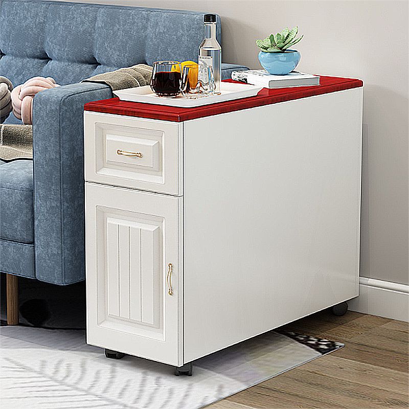 Contemporary Rectangular End Table Removanle Wood Sofa Side Table with Storage Clearhalo 'Coffee & Accent Tables' 'End & Side Tables' 'end_side_tables' 'furn' 'furn_end_side_tables' 'Furniture' 'Living Room Furniture' 1200x1200_b1019921-d6c4-4058-bc54-f85ab4459320