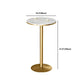 Glam Stone Bar Table Set 1/3 Pieces Round Counter Set for Home Use