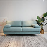 Contemporary Faux Leather/Cotton Blend Loveseat Pillow Top Arm Sofa Clearhalo 'furn' 'furn_sofas' 'Furniture' 'furniture_sofas' 'Living Room Furniture' 'Sofa' 'sofas' 1200x1200_b102f8a5-6efd-46da-811f-214bf1c8e77c