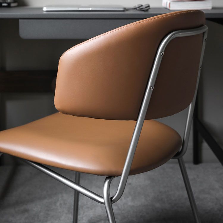 Contemporary Style Dining Chairs Dining Armless Open Back Chairs with Metal Legs Clearhalo ' kitchen&dining_furn' 'Dining Chairs' 'Dining Tables & Seating' 'dining_chair' 'furn' 'furn_dining_chair' 'Furniture' 'furniture_dining_chair' 'Kitchen & Dining Furniture' 'kitchen' 1200x1200_b1031650-a74c-4e83-bbc7-c4a9eedde1c4