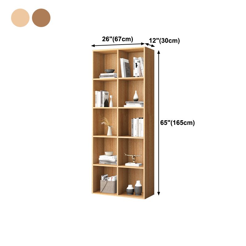 Closed Back Bookshelf Contemporary Style Bookcase for Office Home Study Room Clearhalo 'Bookcases' 'furn' 'furn_bookcases' 'Furniture' 'furniture_bookcases' 'Office Furniture' 1200x1200_b1033b5f-5c29-4dca-8e2d-c340267cda9a