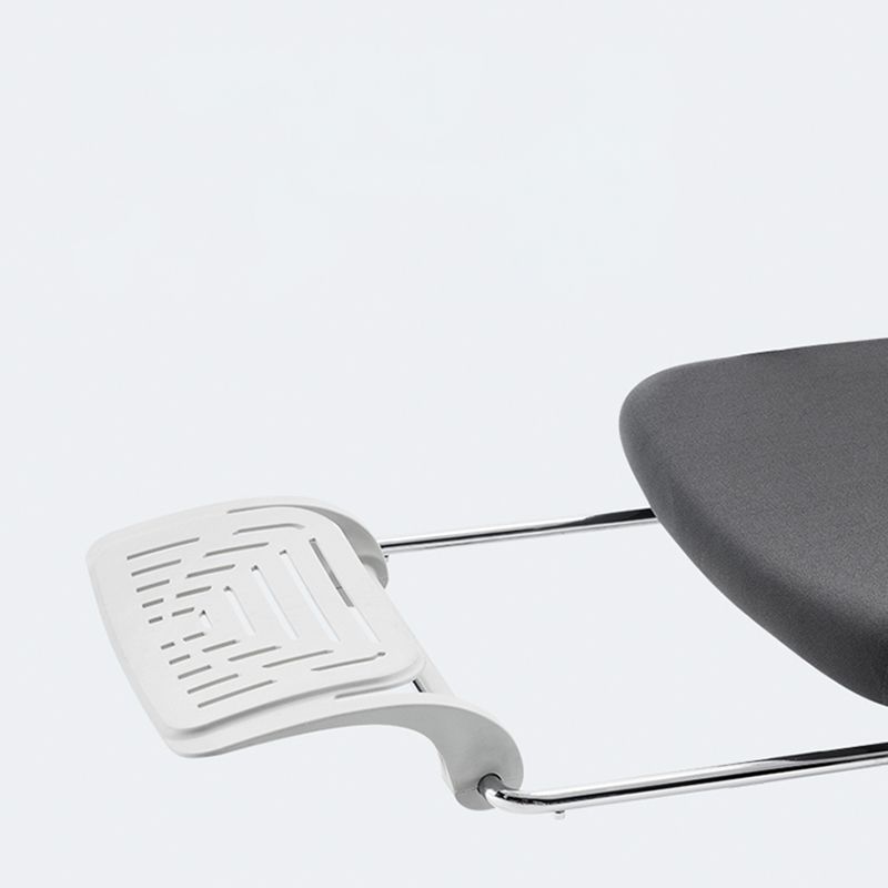 固定されたアームズデスクチェアモダンな調整可能なシートの高さスイベルチェア付きフットレスト