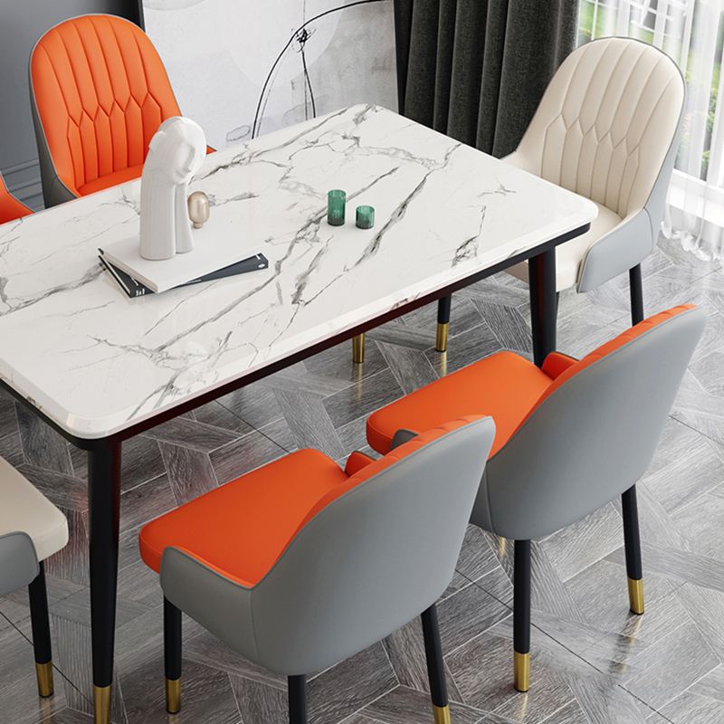 Scandinavian Metal Chairs Set Solid Back Arm Dining Room Kitchen Chair Clearhalo ' kitchen&dining_furn' 'Dining Chairs' 'Dining Tables & Seating' 'dining_chair' 'furn' 'furn_dining_chair' 'Furniture' 'furniture_dining_chair' 'Kitchen & Dining Furniture' 'kitchen' 1200x1200_b103cfc5-a1cf-423a-883b-a2b24537e6f1