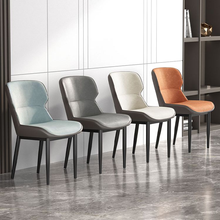 Contemporary Metal Indoor-Outdoor Room Chair Wingback Side Chair Clearhalo 'Dining Chairs' 'Dining Tables & Seating' 'dining_chair' 'furn' 'furn_dining_chair' 'Furniture' 'furniture_dining_chair' 'Kitchen & Dining Furniture' 1200x1200_b1043fc0-08d9-4a83-aadb-48292008b2cb