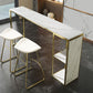 Marble Modern Sled Cocktail Bar Table with Storage Rectangle Counter Table Clearhalo 'Bar Furniture' 'Bar Tables' 'bar_tables' 'furn' 'furn_bar_tables' 'Furniture' 'furniture_bar_tables' 'Kitchen & Dining Furniture' 'kitchen&dining_furn' 'kitchen' 1200x1200_b1058507-923b-417c-9ae5-d18823dc7281