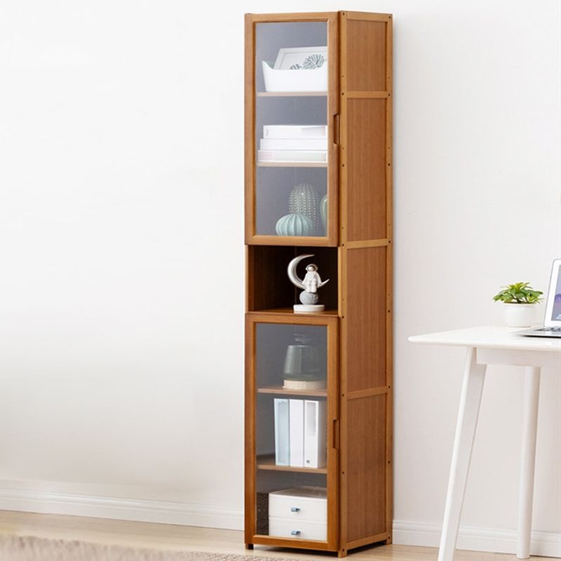Vertical Standard Bookcase Contemporary Bamboo Closed Back Bookcase for Home Office Clearhalo 'Bookcases' 'furn' 'furn_bookcases' 'Furniture' 'furniture_bookcases' 'Office Furniture' 1200x1200_b1065e04-d613-4b5d-9049-c2173ae1e701