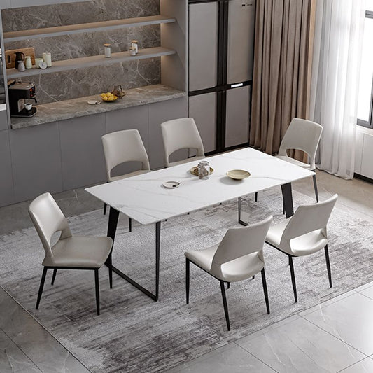 Open Back Side Chair Industrial Style Faux Leather Side Chair Clearhalo 'Dining Chairs' 'Dining Tables & Seating' 'dining_chair' 'furn' 'furn_dining_chair' 'Furniture' 'Kitchen & Dining Furniture' 1200x1200_b10726a9-29eb-44ef-b07d-1c933f3b511a