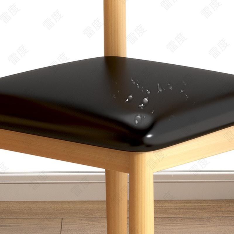 Silla de comedor de lino contemporánea muebles laterales de comedor abiertos en acabado mate para interiores