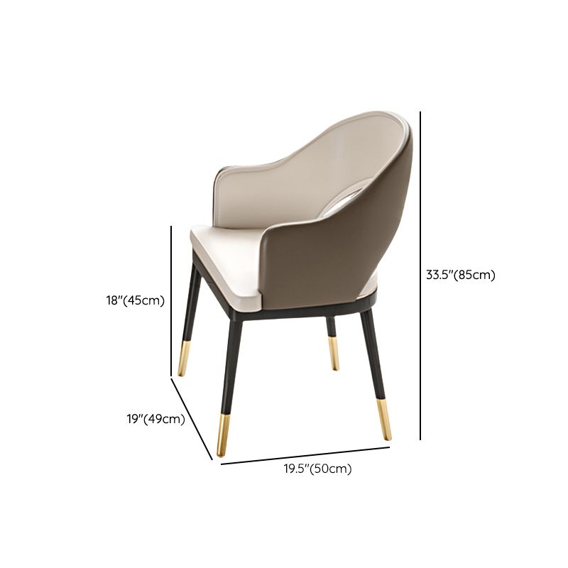 Eigentijdse stijl armstoel metalen eetkamerstoel voor thuis