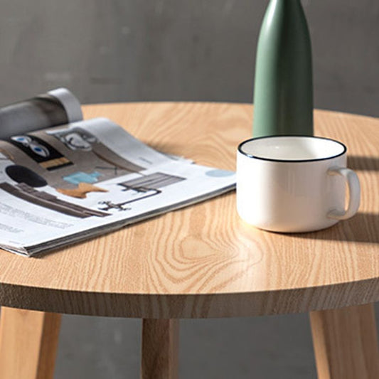 Modern Style Round Bar Table Wood Top Pub Table for Dining Room Clearhalo 'Bar Furniture' 'Bar Tables' 'bar_tables' 'furn' 'furn_bar_tables' 'Furniture' 'furniture_bar_tables' 'Kitchen & Dining Furniture' 1200x1200_b1091ddb-24a3-4b6e-9836-ba5af0cfda01