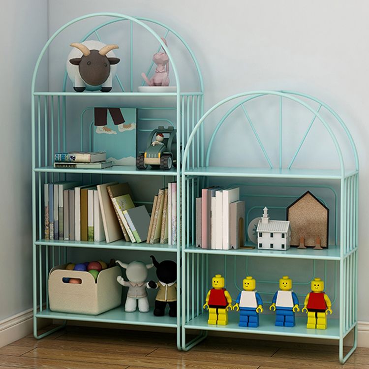 Scandinavische metalen standaard boekenplank open back -boekenkast met planken