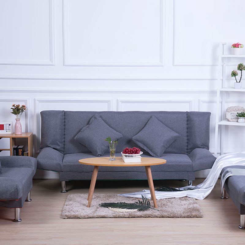 リネンコンテンポラリーアームレスコンバーチブルソファ折りたたみ式ソファー用のソファ