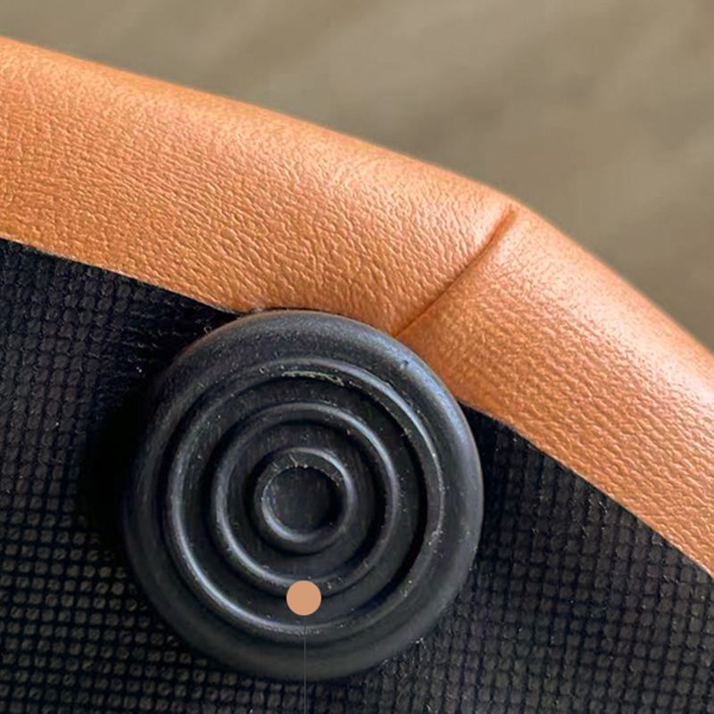 Stylish Round Ottoman Pure Color Faux Leather Water Resistant Standard Ottoman Clearhalo 'furn' 'furn_ottomans_poufs' 'Furniture' 'Living Room Furniture' 'Ottomans & Poufs' 'ottomans_poufs' 1200x1200_b10a36ac-ce12-4794-986e-bdbdedb21b61