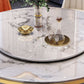 Metal Modern Round Indoor Table Sintered Stone Table for Kitchen and Dining Room Clearhalo ' dining_table' 'Dining Tables & Seating' 'Dining Tables' 'furn' 'furn_dining_table' 'Furniture' 'furniture_dining_table' 'Kitchen & Dining Furniture' 'kitchen&dining_furn' 'kitchen' 'kitchen_dining_table' 1200x1200_b10b5bee-3933-447c-8ef1-708e42bda8b3