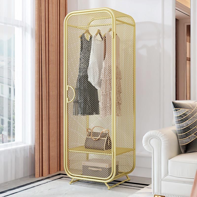 Armario de metal de dormitorio Estilo industrial Armario rectangular con puerta con puerta