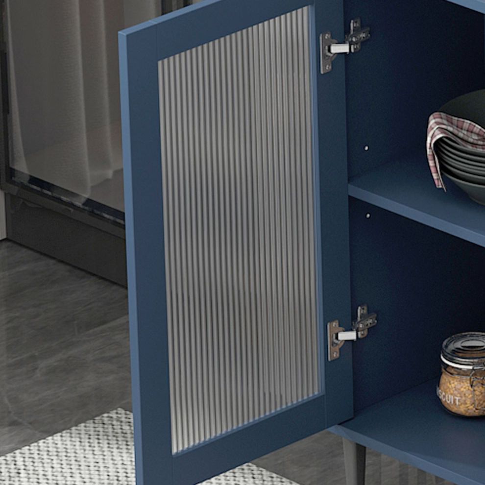Glass Door Wood Sideboard Modern Server Cabinet with Storage for Living Room Clearhalo 'buffet_sideboard' 'Buffets & Sideboards' 'Furniture' 'furniture_buffet_sideboard' 'Kitchen & Dining Furniture' 1200x1200_b11173c4-9432-40de-b1e0-66b2ce1cbf52