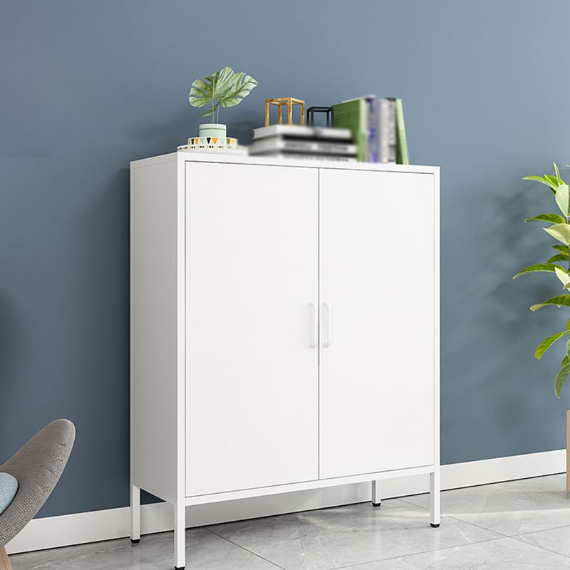 40"H Modern Style Buffet Server Metal Frame 2 Doors Dining Server for Kitchen Clearhalo 'buffet_sideboard' 'Buffets & Sideboards' 'furn' 'furn_buffet_sideboard' 'Furniture' 'Kitchen & Dining Furniture' 1200x1200_b112245a-56ff-4a85-acee-1456e35c6cc1