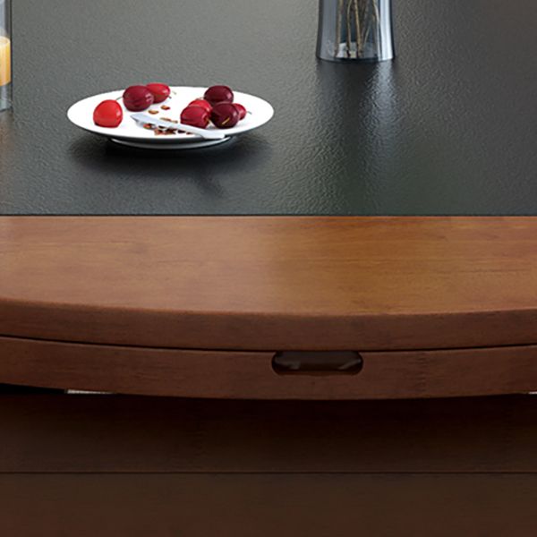 Modern Stone Scalable Dining Table Solid Wood Leg for Dining Room Clearhalo 'Dining Tables & Seating' 'Dining Tables' 'dining_table' 'furn' 'furn_dining_table' 'Furniture' 'Kitchen & Dining Furniture' 1200x1200_b1136b8e-5e8d-4f94-b8b6-fc4e3e87628c