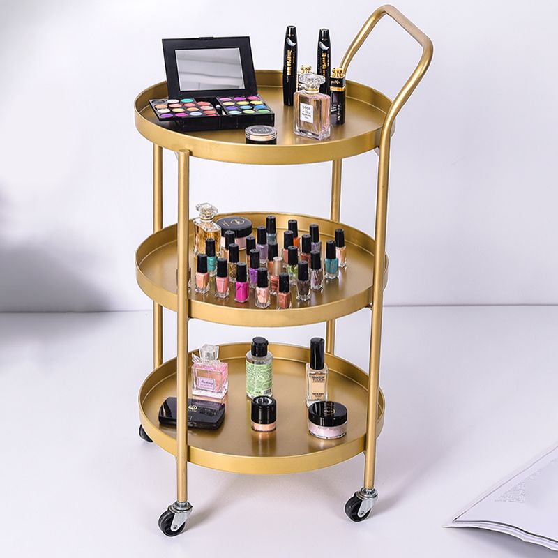 Tavolo da salotto in metallo rotondo accento in stile modernistico