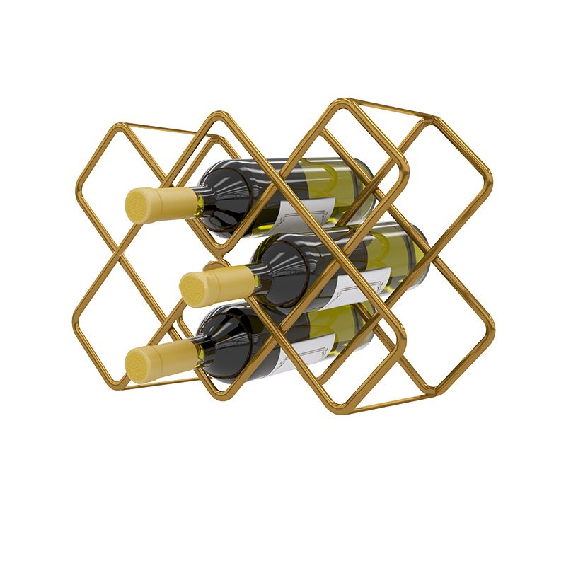 Modern Wine Bottle & Glass Rack Metal Wine Holder for Kitchen Clearhalo 'furn' 'furn_wine_racks' 'Furniture' 'Kitchen & Dining Furniture' 'Wine Racks' 'wine_racks' 1200x1200_b11690d0-2f68-4140-a945-0b3200db2313