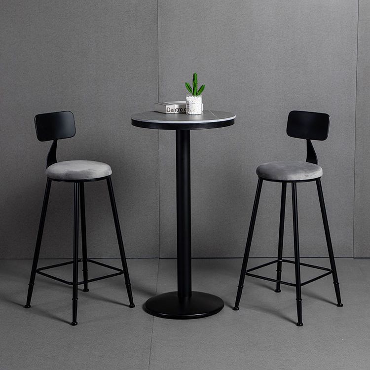 Industrielles 1/2/3-teiliges rundes Bartisch-Set aus Sinterstein-Bistro-Set für den Heimgebrauch