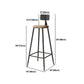 Indoor Bar Table Set Pine Solid Wood 1/7 Pcs Iron Base Bar Table and Stools Clearhalo 'Bar Furniture' 'furn' 'furn_home_bar_bar_sets' 'Furniture' 'Home Bars & Bar Sets' 'home_bar_bar_sets' 'Kitchen & Dining Furniture' 1200x1200_b1173cd9-06d0-4f1a-a1b5-8c8016b98a03
