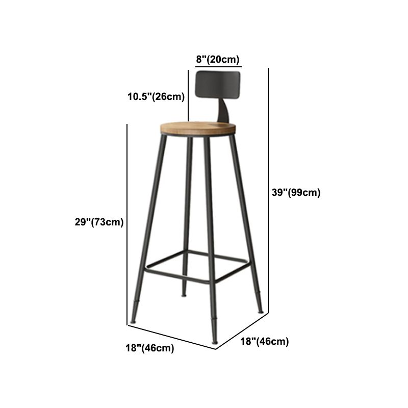 Indoor Bar Table Set Pine Solid Wood 1/7 Pcs Iron Base Bar Table and Stools Clearhalo 'Bar Furniture' 'furn' 'furn_home_bar_bar_sets' 'Furniture' 'Home Bars & Bar Sets' 'home_bar_bar_sets' 'Kitchen & Dining Furniture' 1200x1200_b1173cd9-06d0-4f1a-a1b5-8c8016b98a03
