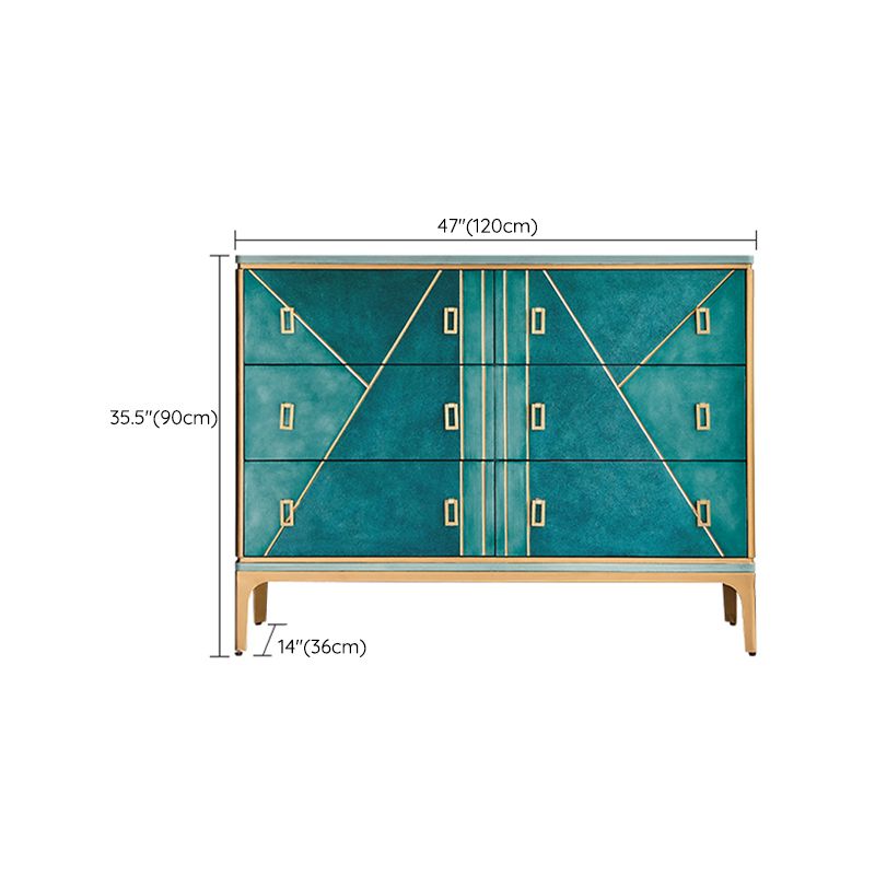 Commode coffre en bois en bois commode glamour contemporaine pour chambre à coucher
