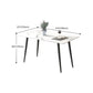 Mesa de comedor blanca con sólidos sólidos 1/4/5/7 PCS Modern Dinette Set